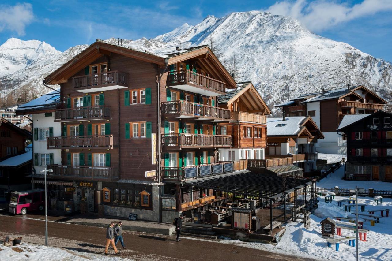Hotel Tenne Saas Fee Exteriör bild